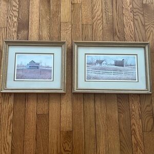 David Knowlton Signed Prints Framed Farm Rustic‎ Limited Edition Country Chic